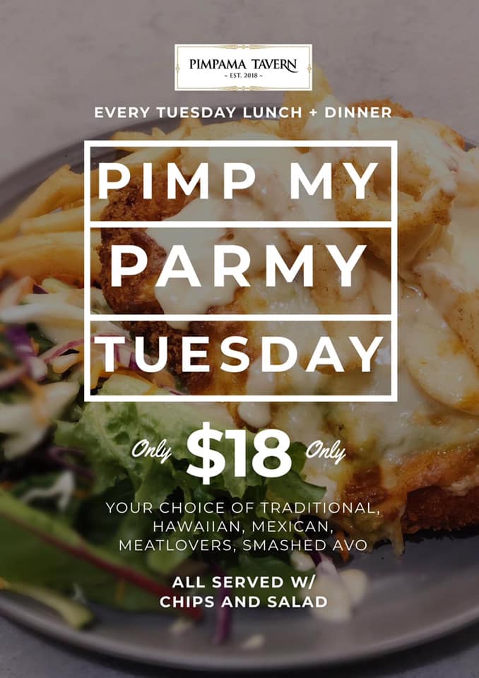 Pimpama Tavern Parmy Tuesday