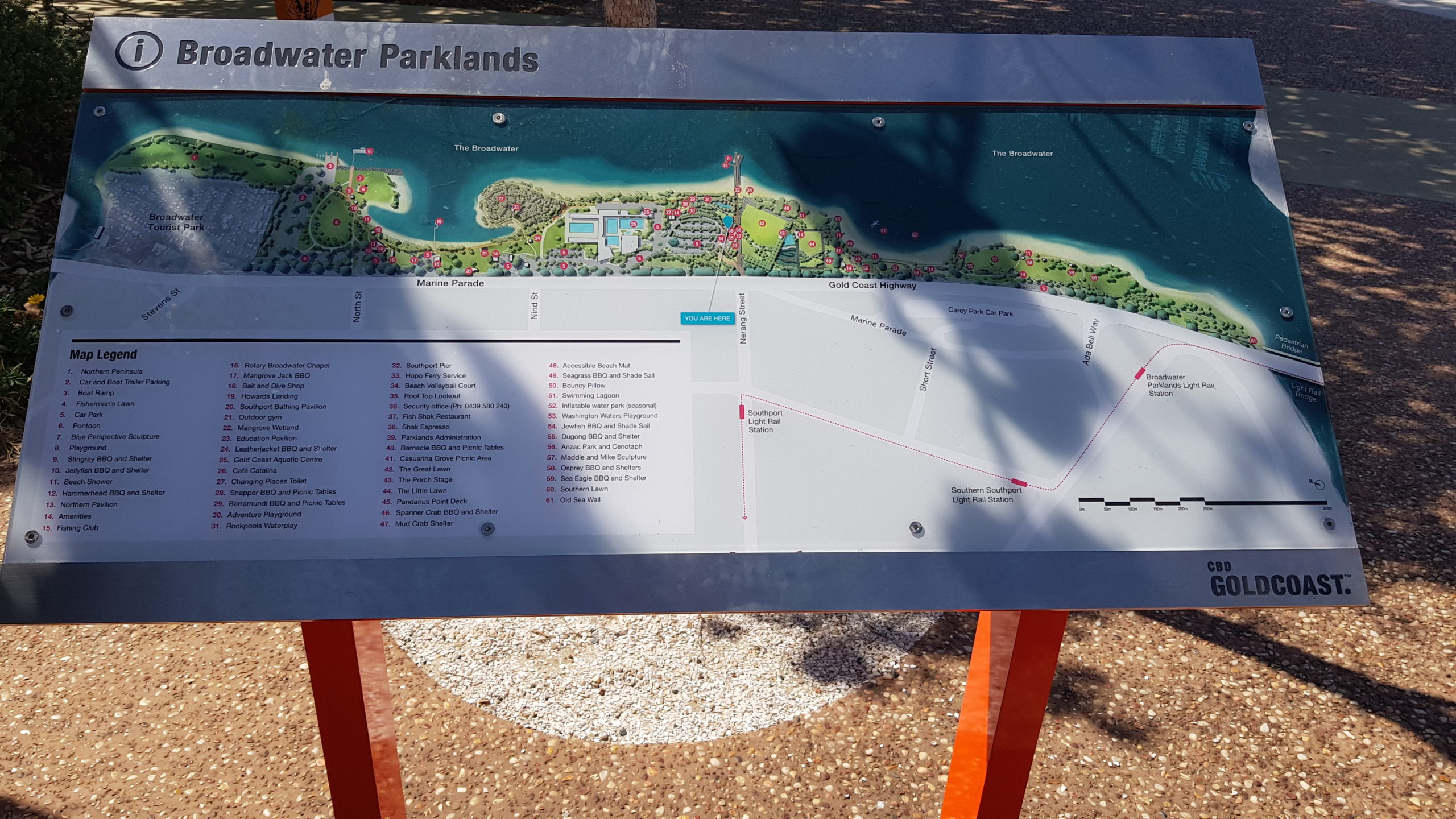 Broadwater Parklands Map