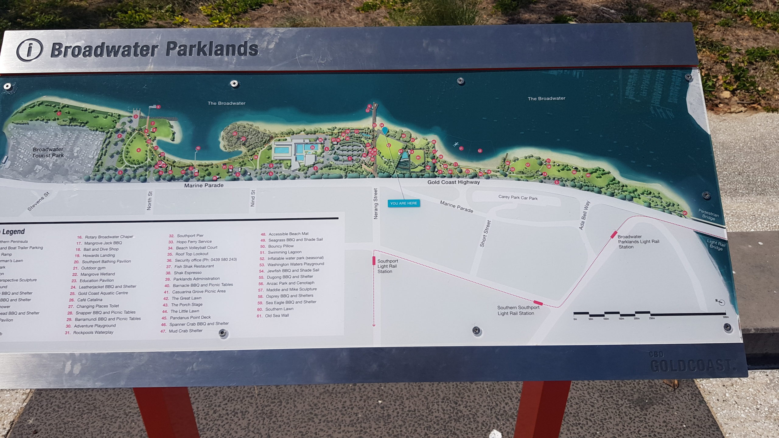 Map Broadwater Parklands