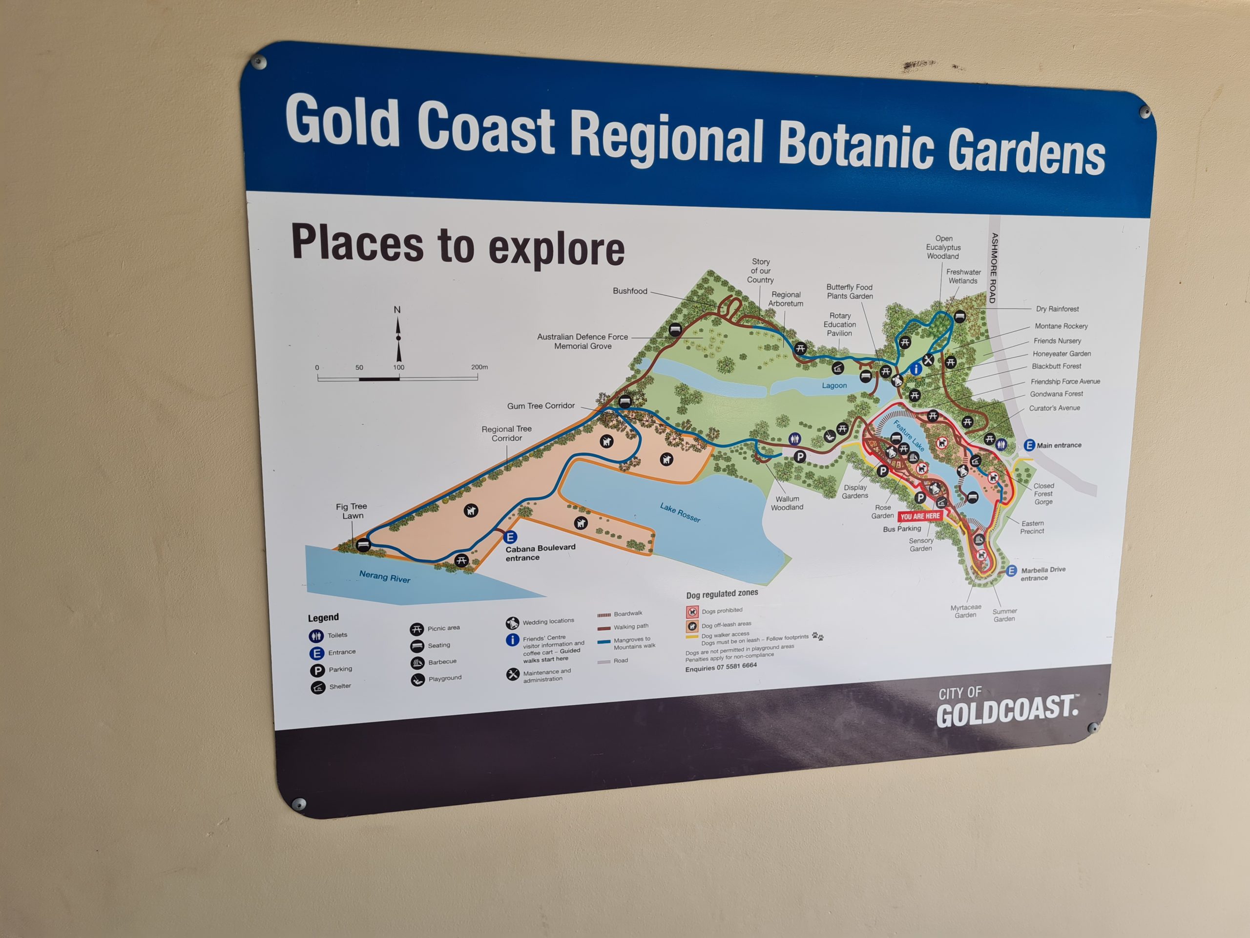 Botanic Gardens Map