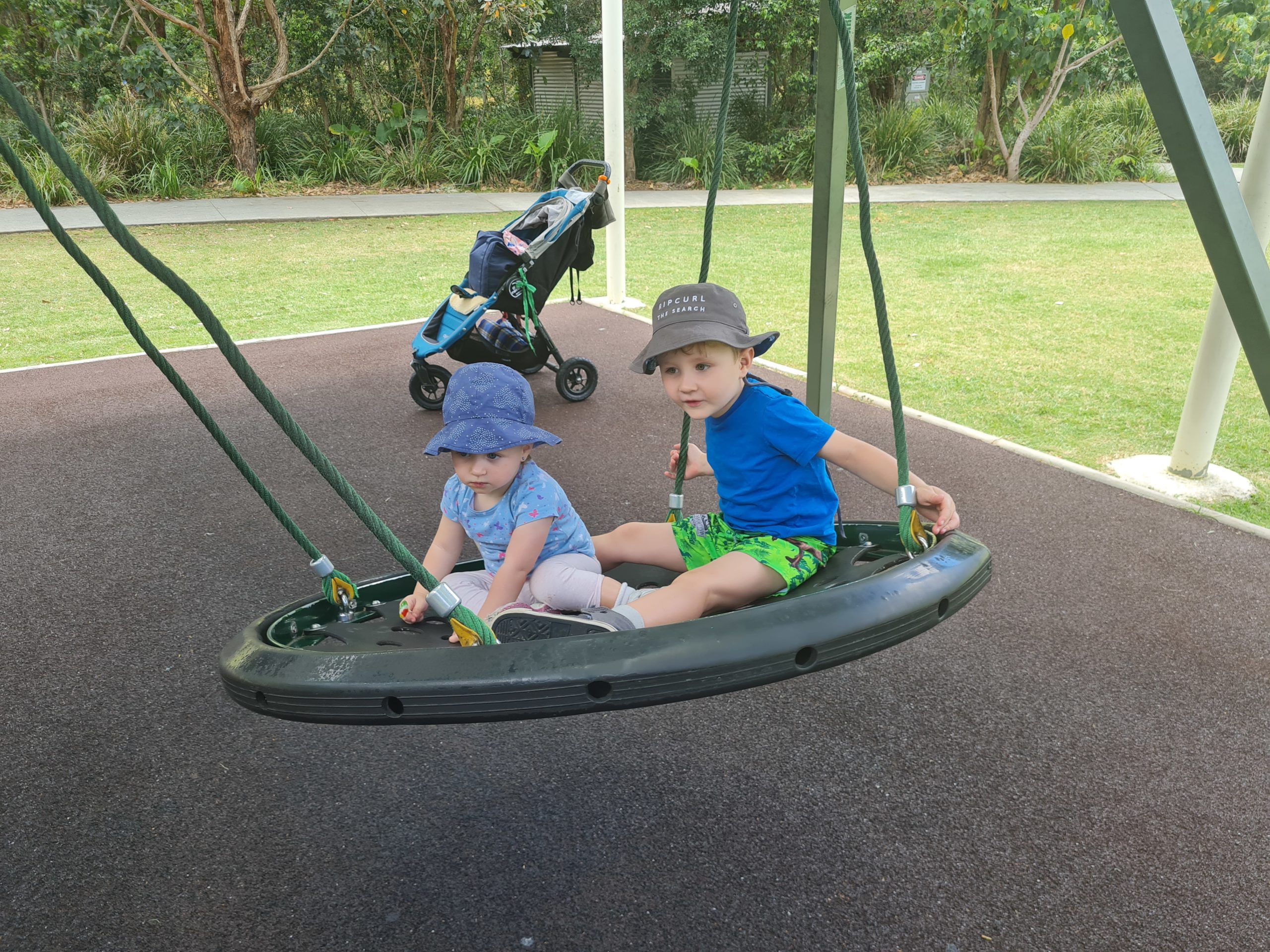 Hinze Dam Playground Swings