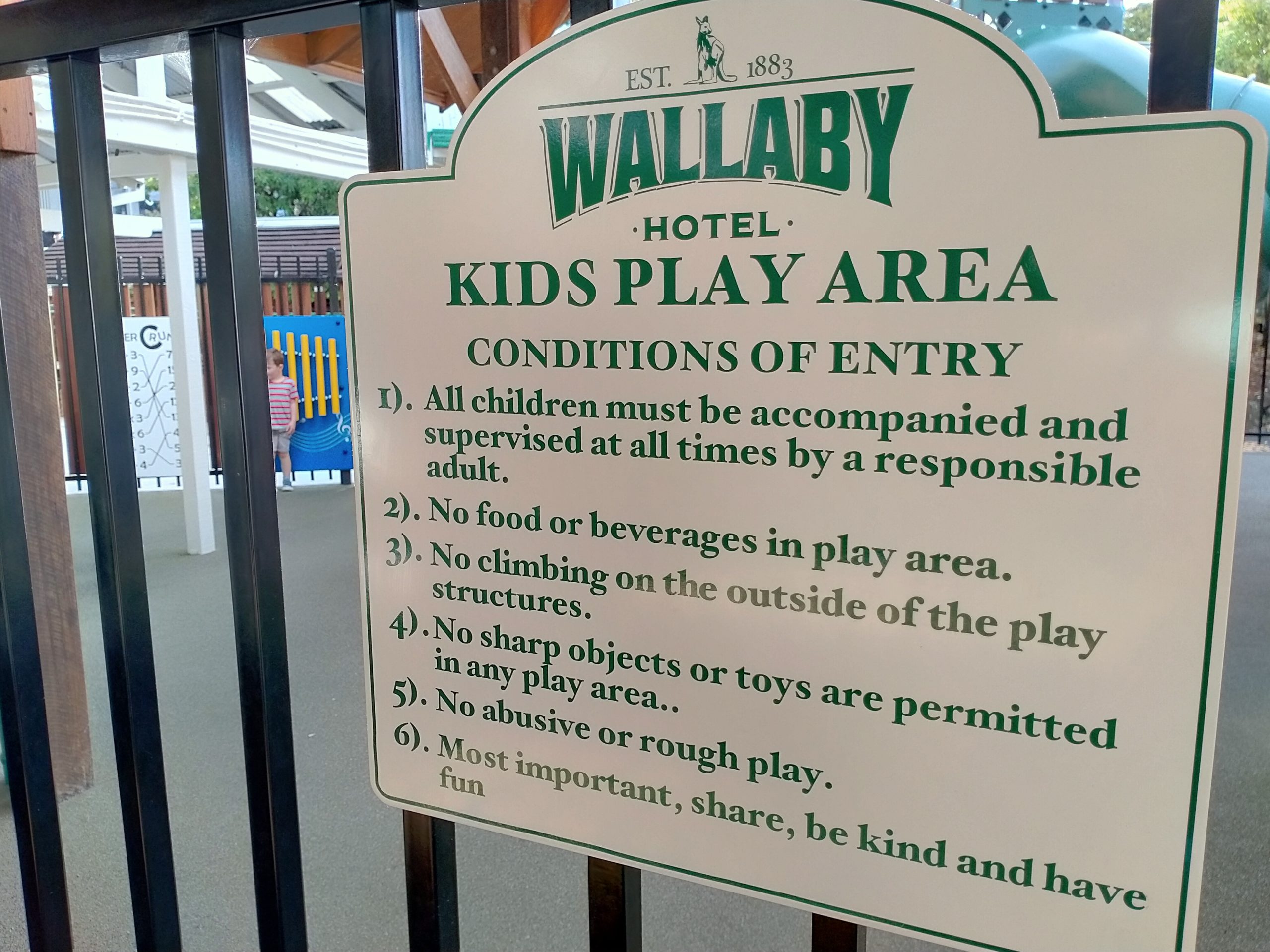 Wallaby Hotel Kids Play Area