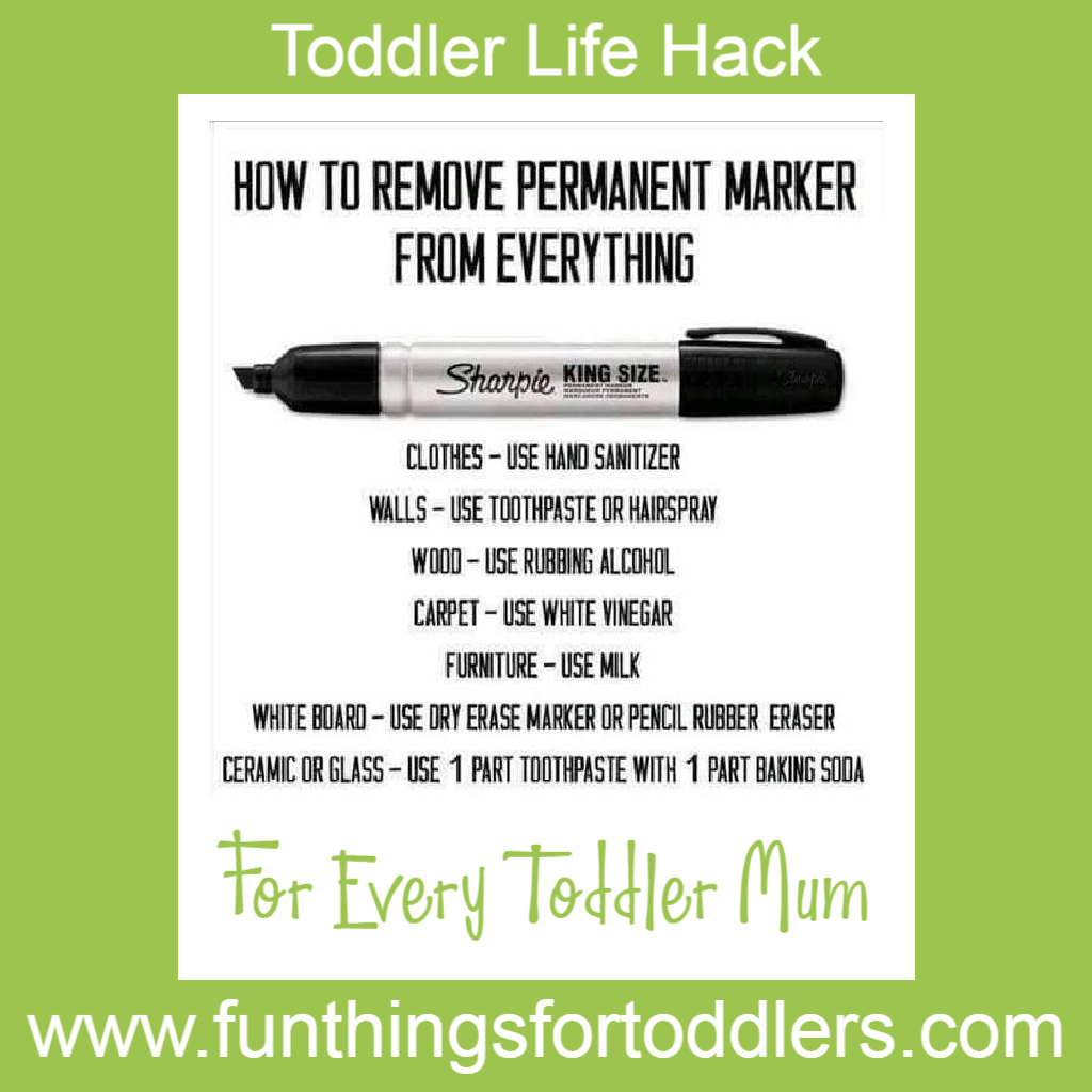 Toddler Life Hack Permanent Marker