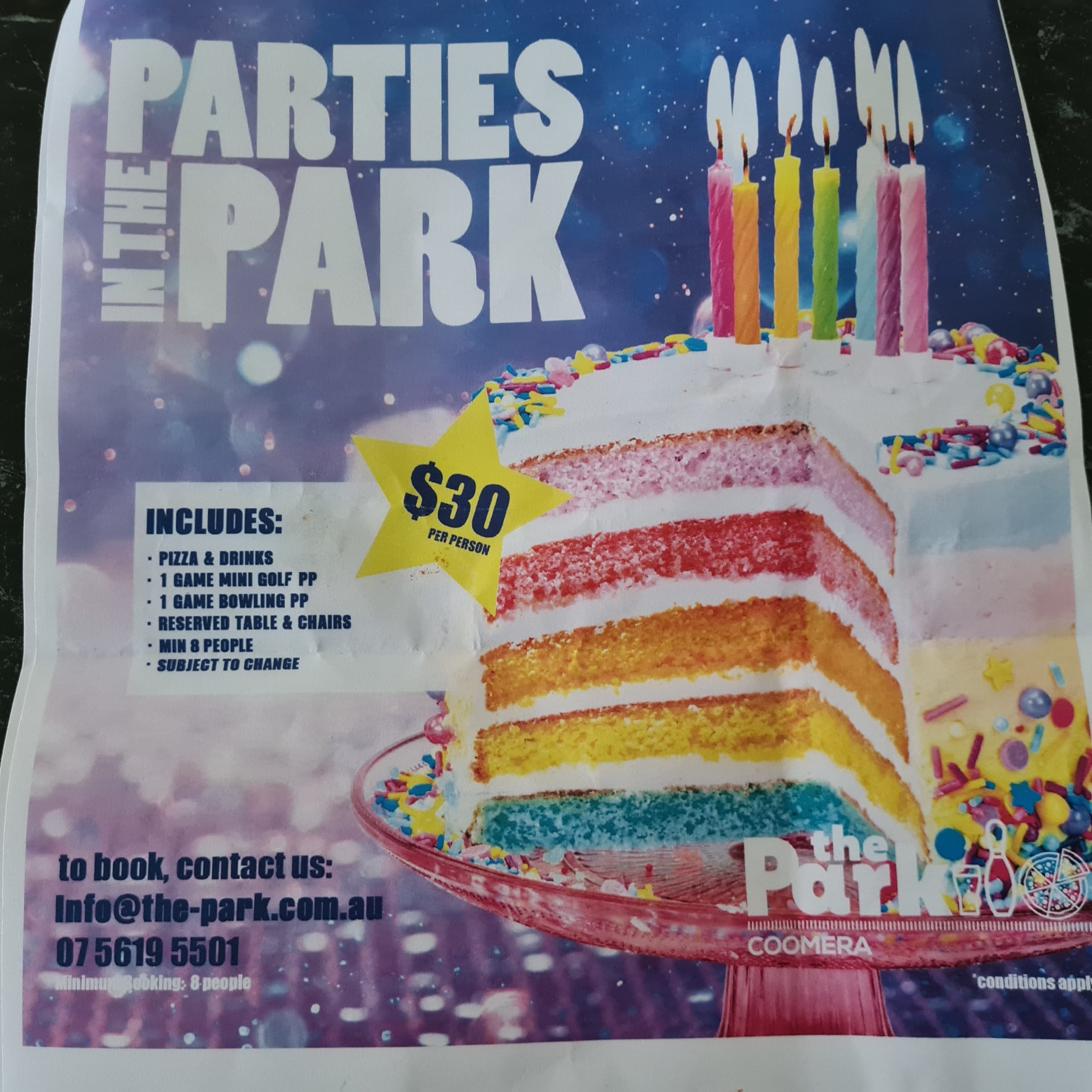 Parties in the Park Coomera