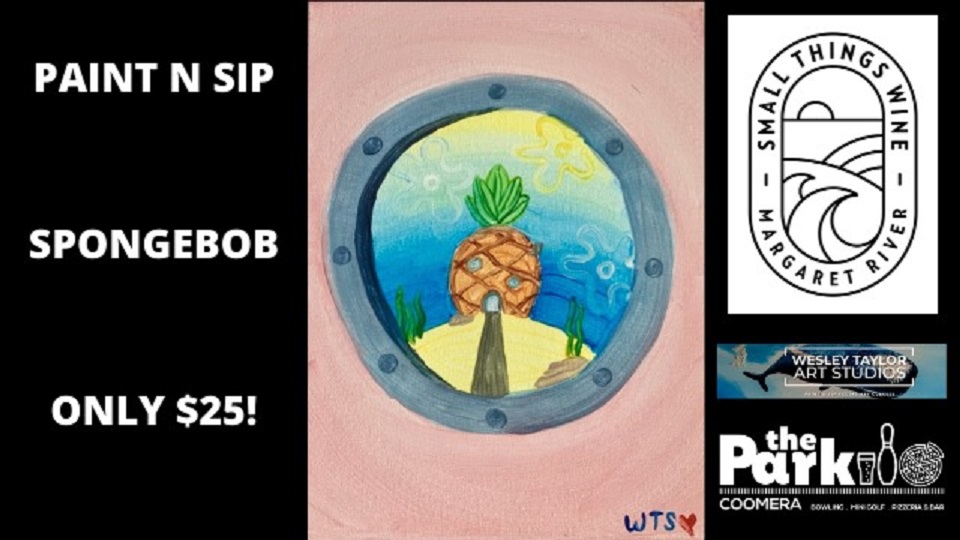 Paint-N-Sip-Spongebob-The-Park-Coomera