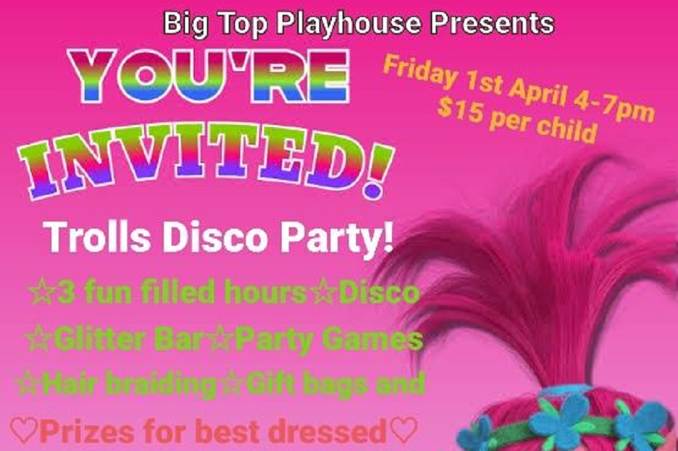 Troll-Disco-BigTop-Playhouse-Coomera